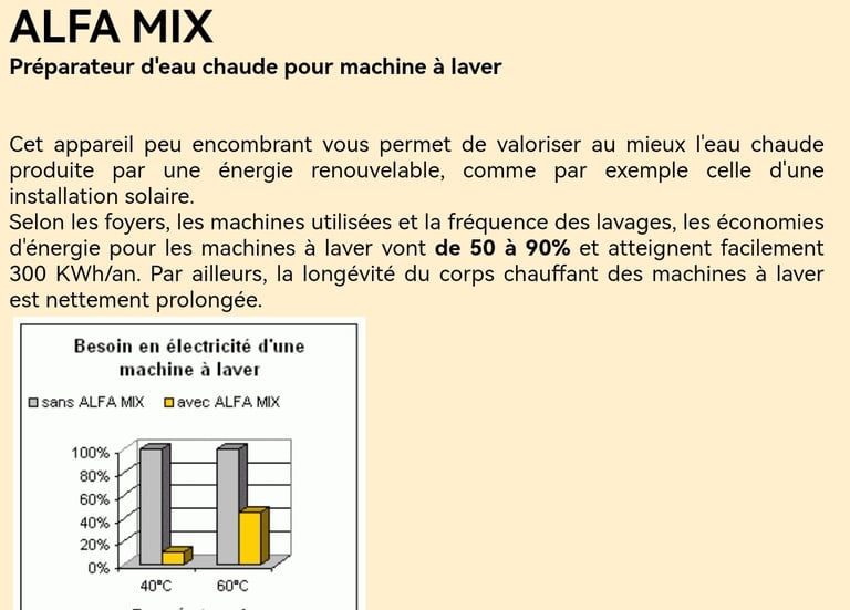 Economie d'énergie SOLAIRE