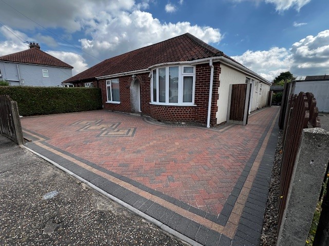 Professional cleaning of brick weave driveway using pressure washing in Norwich Norfolk