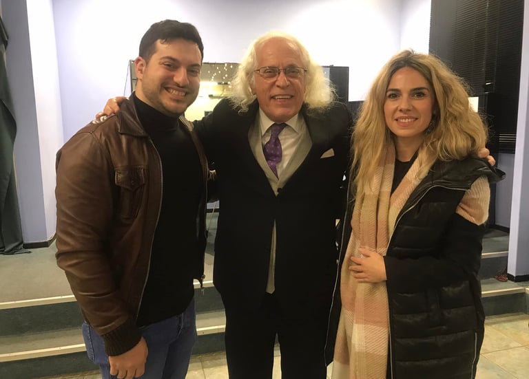 Dimitri Toufexis and his student Stathis Chomatsas