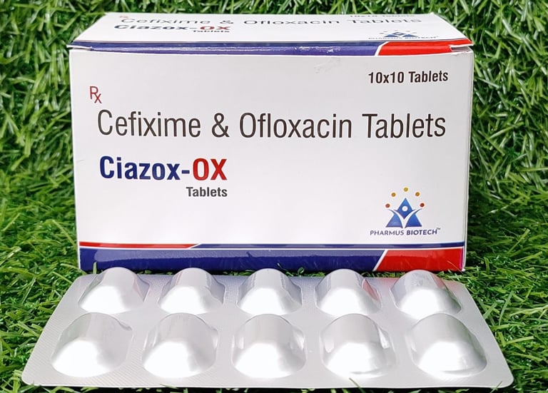 Cefixime & Ofloxacin Tablets (Ciazox-OX)