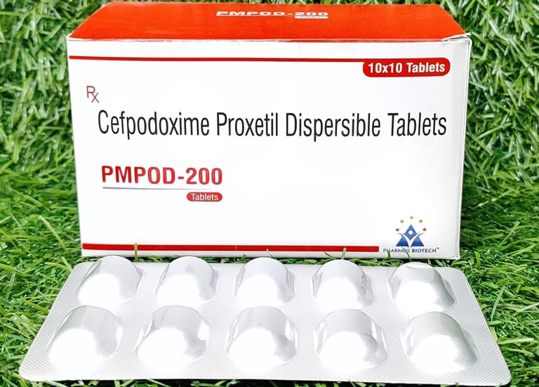 Cefpodoxime Proxetil Dispersible Tablets (PMPOD-200)
