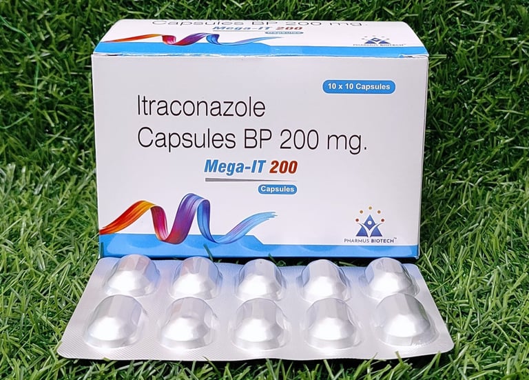 Itaconazole Capsules BP 200mg (Mega-IT 200)