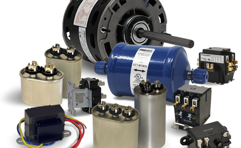 a group of different types of capacitorries