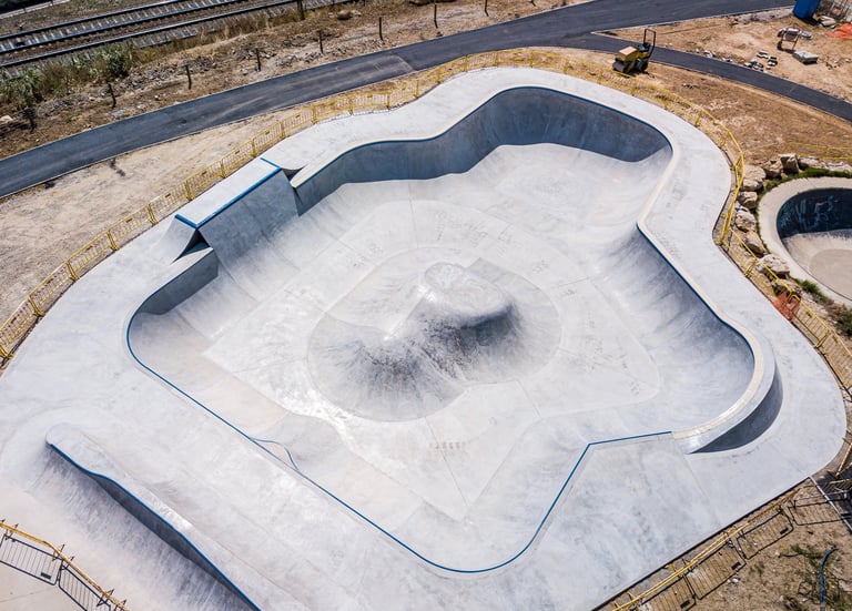 concrete skatepark Estoril, Portugal