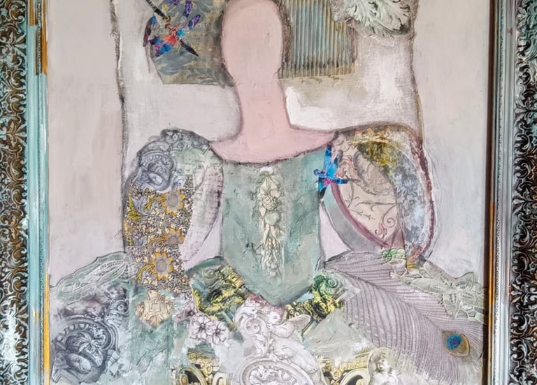 a collage image of Velzaquez "Las Meninas"