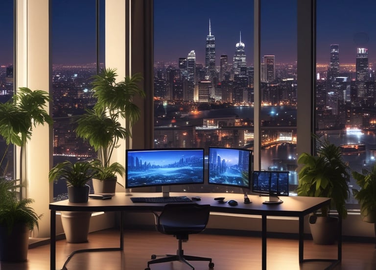 a person's feet resting on a computer screen