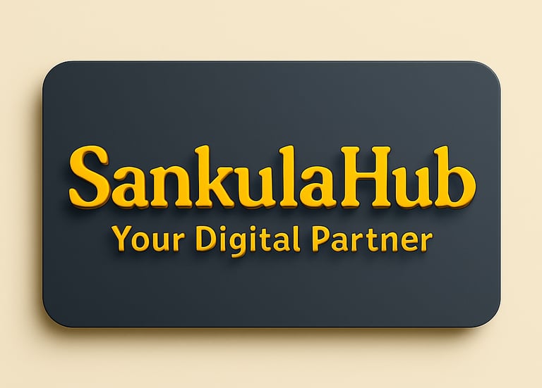 a business card with the words sanukulahub