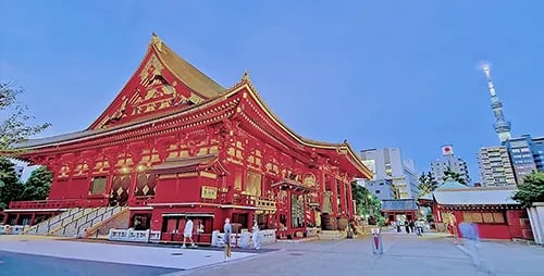 Senso-ji Temple: 1.1 km away, 8 minutes by bus from Nakadaya