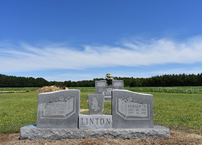 Lillian Keech and Ronald Linton Headstone