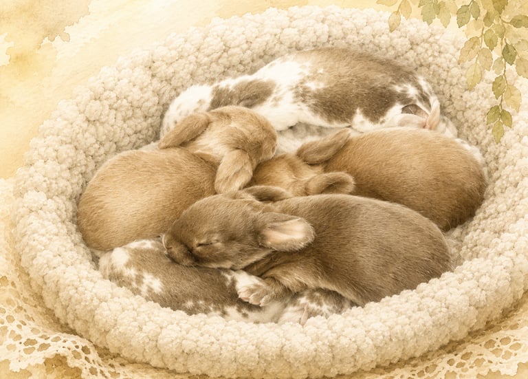 Hot Cross Buns' The Nursery homepage image of tiny sleeping babies