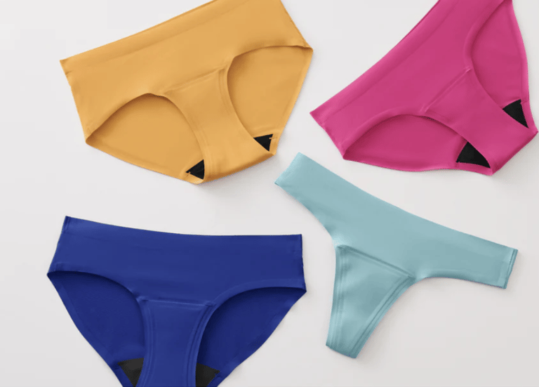 different colored period underwear