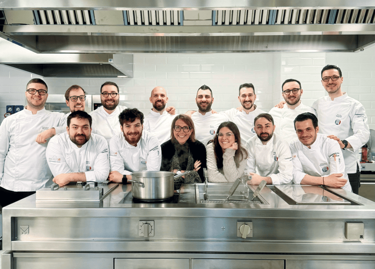 Squadra Nazionale APCI con Sonia Re durante Chef Lab on Tour