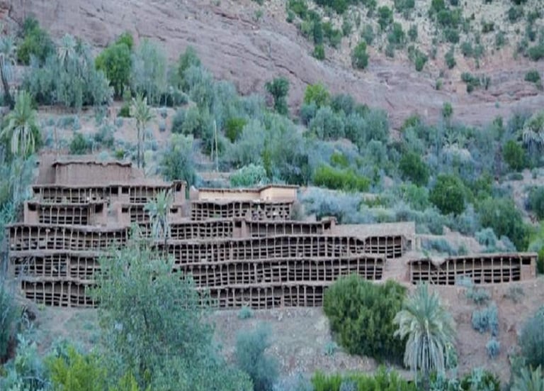 carte des ruchers d’Inzerki, patrimoine apicole marocain