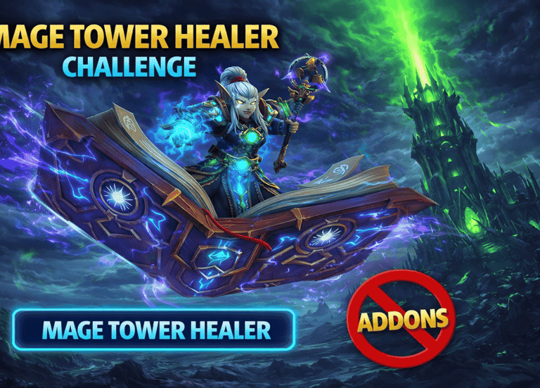#WorldOfWarcraft #MageTower #HealerChallenge #WoWGuides  #RestoShaman 