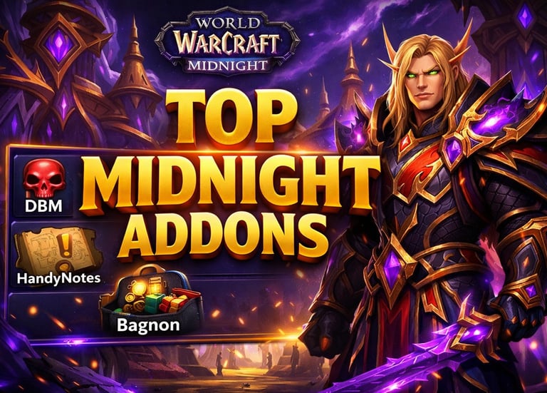Midnight Addons, WoW, Midnight, Fastest way to level in Midnight, WoW Midnight Alt Leveling, Delve XP Farm Midnight