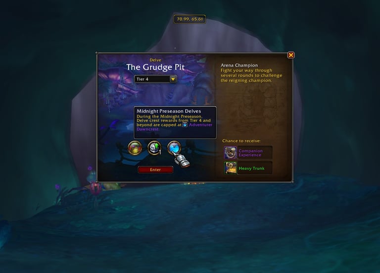 Delve, The Grudge Pit, WoW, Midnight, Fastest way to level in Midnight, WoW Midnight Leveling, Delve XP Farm Midnight