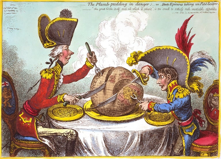 The Plumb-pudding in danger; - or - State Epicures taking un Petit Souper