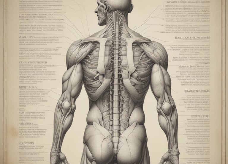 A therapist gently massaging a client's tense neck in a calm, softly lit room.