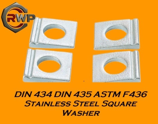 DIN 435 Tapered Square Washer – For UPN Channels and Sloped Flange Surfaces