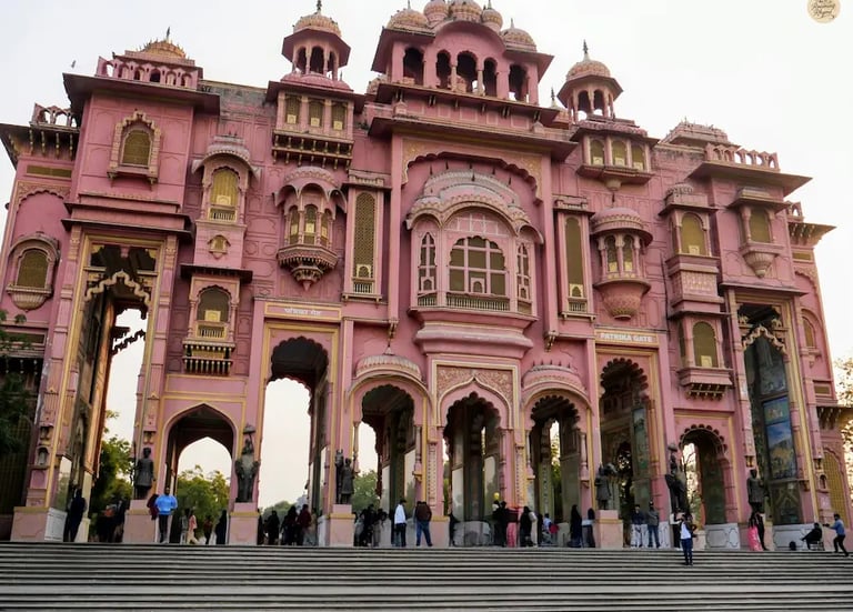 Visit Patrika Gate in Jaipur, a famous photo spot known for its colourful artwork showcasing Rajasthan’s culture.