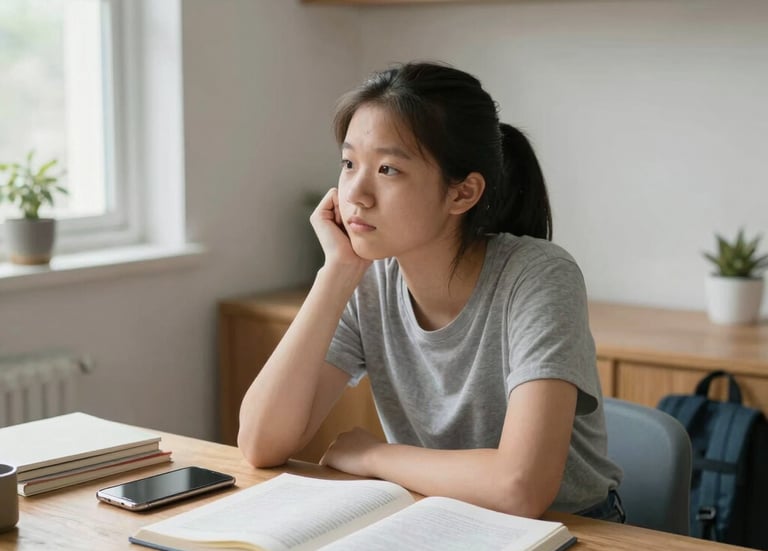 woman wearing black scoop-neck long-sleeved shirt
