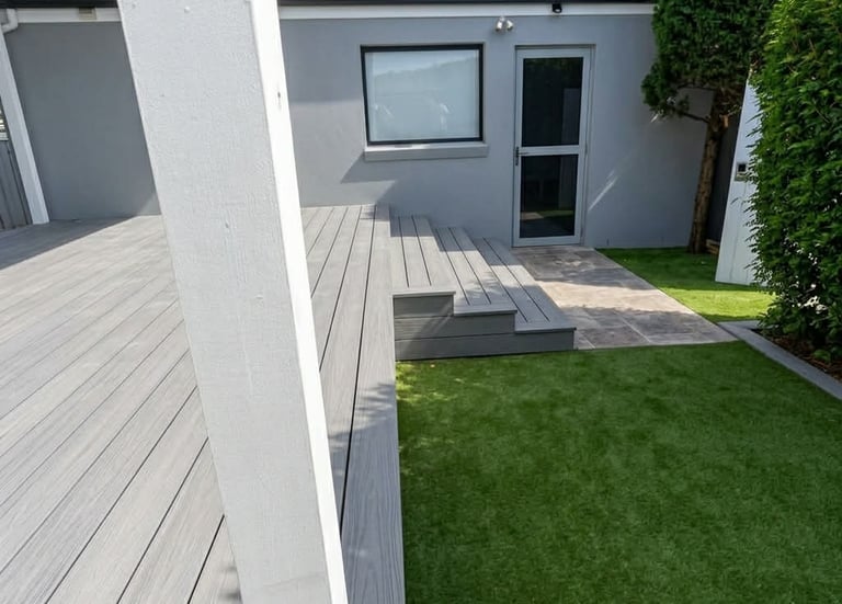 Composite Deck Build Including Stairs in Mosman, North Shore