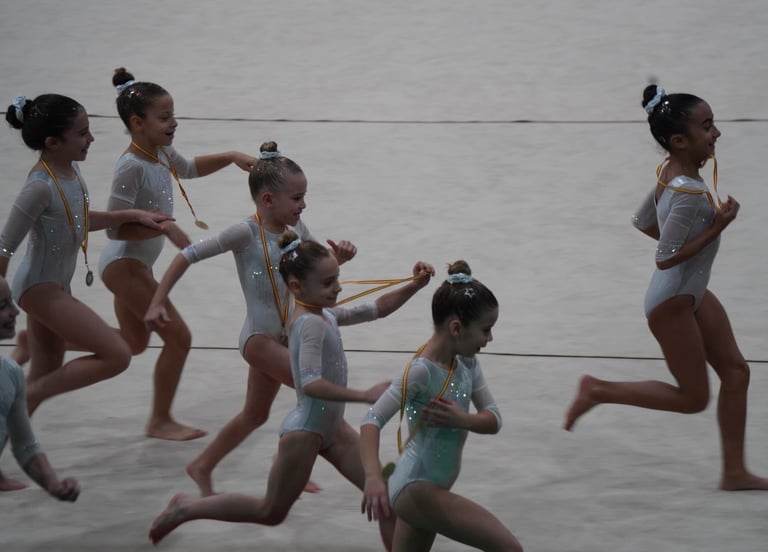 Campeonas trofeo utrera , club Gymarex Badajoz
