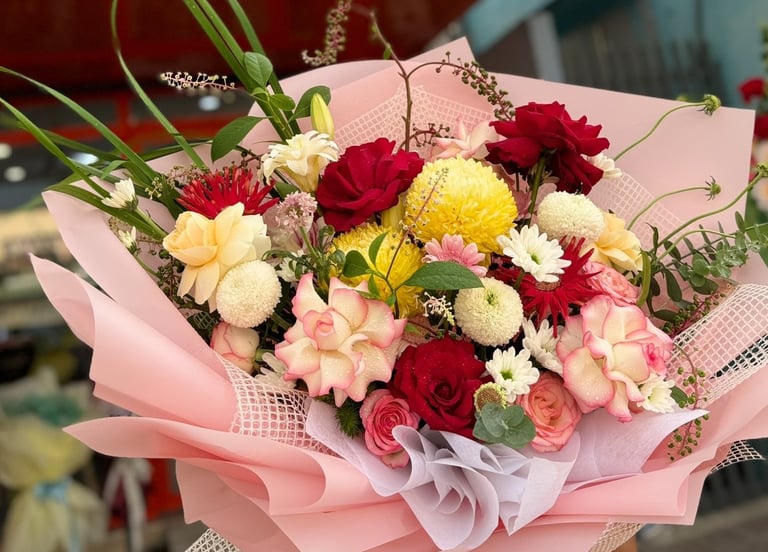 bó hoa tươi tại thuận an và thủ dầu một