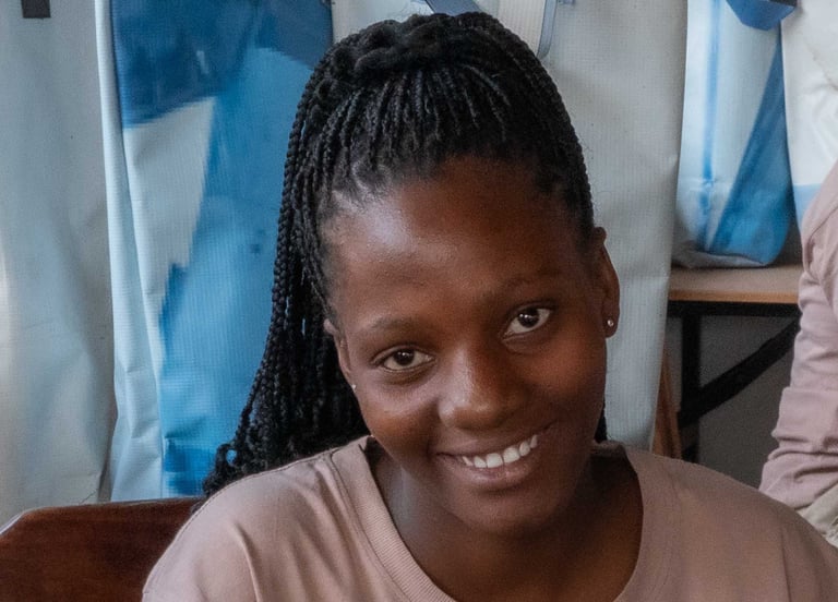 Young woman tailor profile 