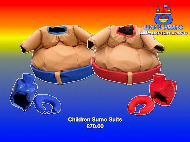 Children Sumo Suits - Jumpin Janners - Bouncy Castle Hire Plymouth