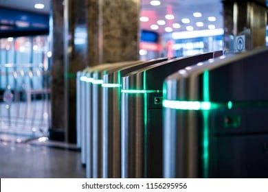 catraca de controle de acesso