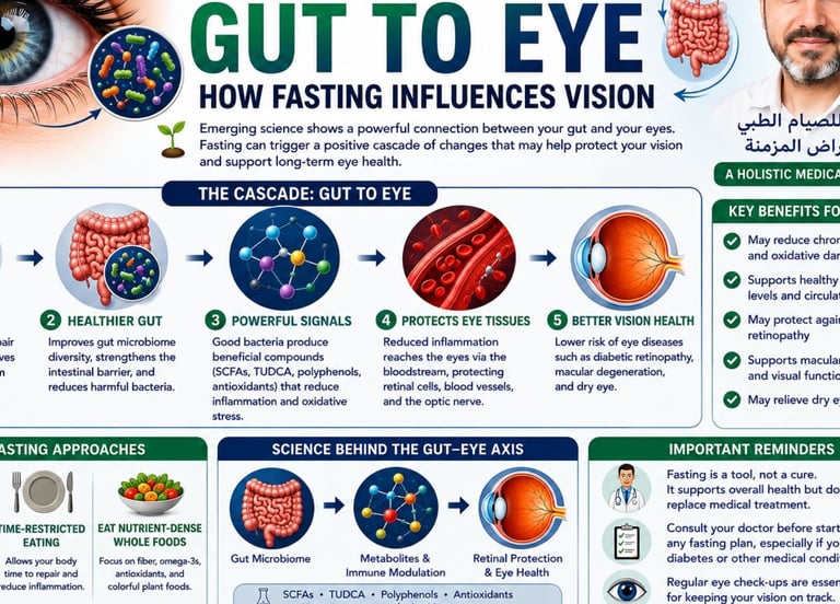 👁️Cascade Effect:Gut to Eye Fasting Influence Vision?🦠
