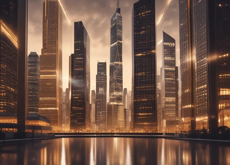 A confident man and woman standing back-to-back, symbolizing strength and partnership in business and wellness.