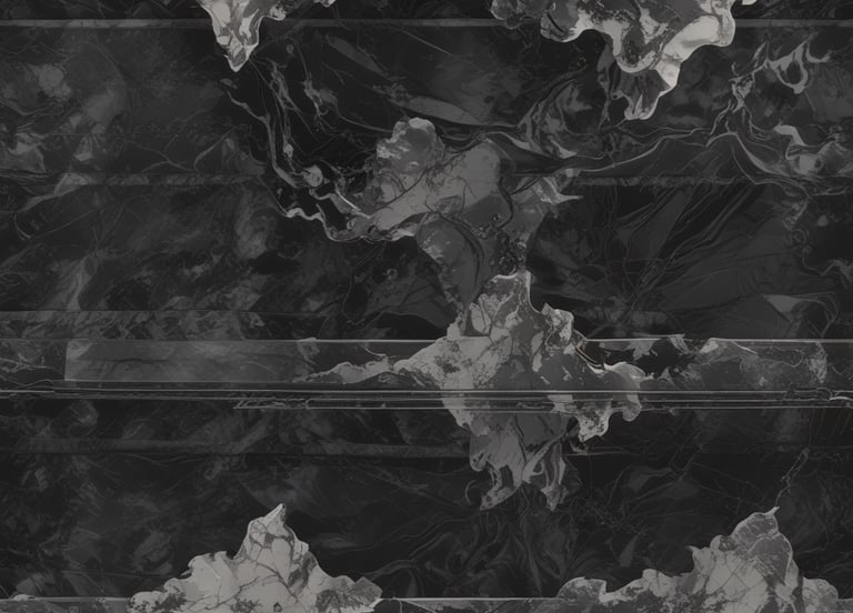 Seamless dark grey marble texture with abstract white veins and elegant stone patterns.