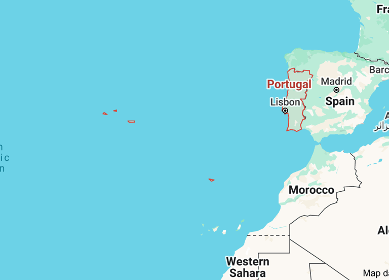 Map of Portugal
