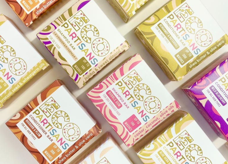 Natural vegan plastic free shampoo bars PH balanced shampoo bars