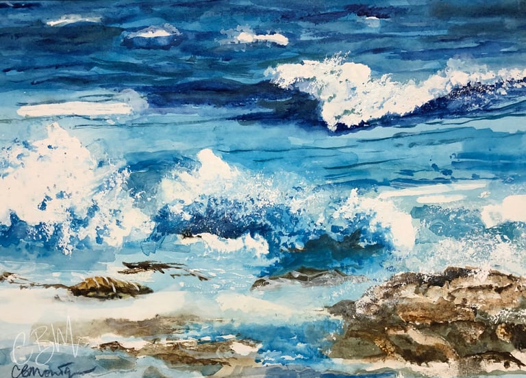 CBM Art_Blue Waves Crashing