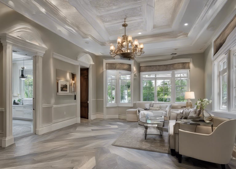 black and white throw pillows on gray couch