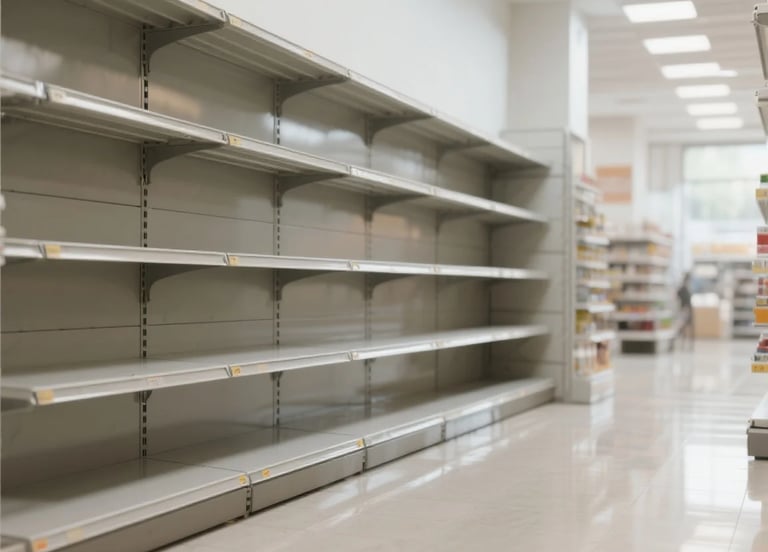 scaffalatura a gondola per negozi