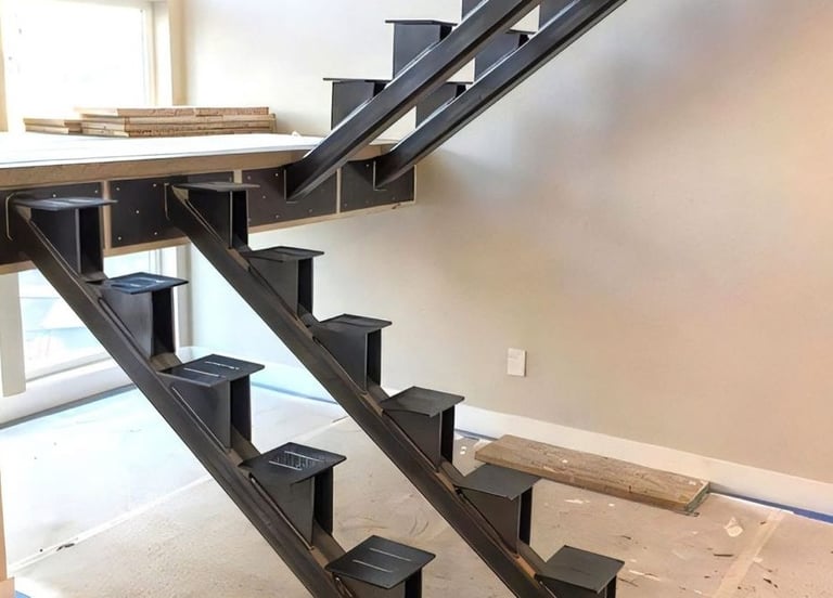 scala metallica realizzata da dynamik work services