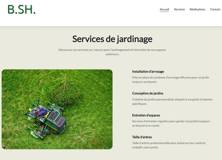 a website page with a picture of a tractor and a tractor