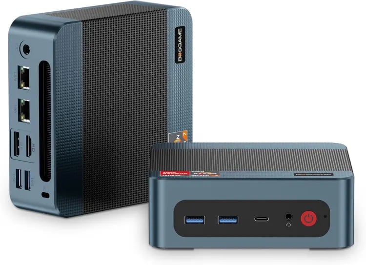 BOSGAME Mini PC P3 Lite Procesador AMD Ryzen 7 6800H hasta 4,7 GHz, Windows 11 Pro Mini ordenador