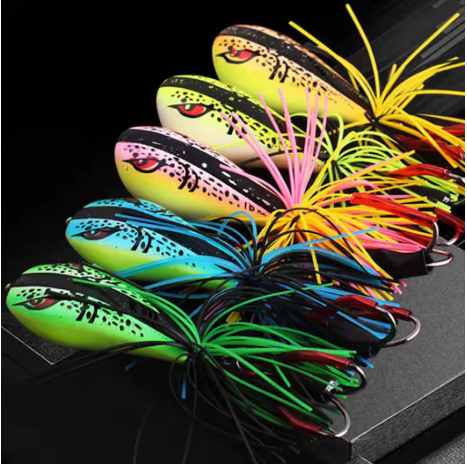 Top water frog wake fishing lure