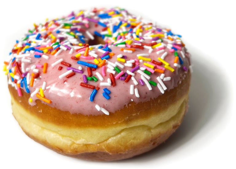 Strawberry Sprinkle Simpsons Donut