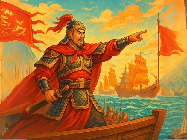 Lê Hoàn Chỉ Huy Trận Chiến Bên Sông
