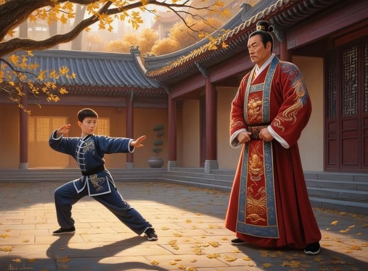 Trần Liễu huấn luyện con trai Trần Quốc Tuấn