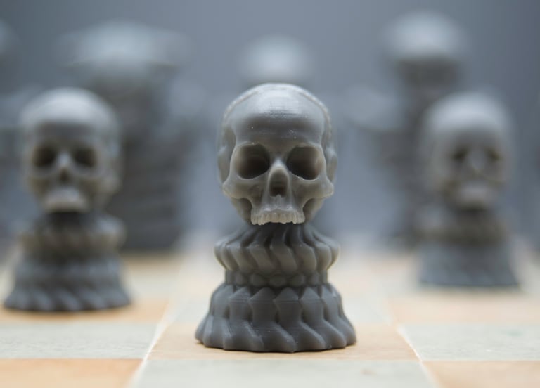 Bracara Arts Chess Skull Pawn