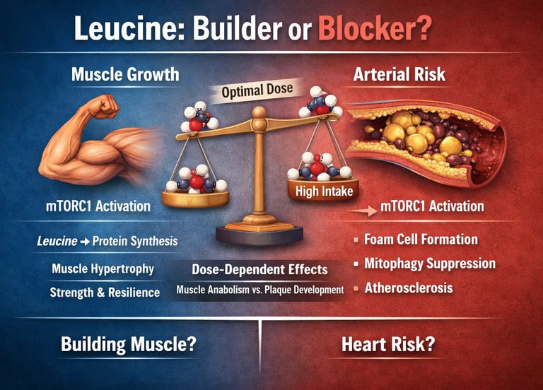 Leucine, mTOR, and Cardiovascular Risk: Rethinking the ‘More Protein’ Paradigm in 2026