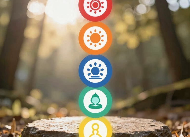A peaceful room with soft lighting and a Reiki practitioner placing hands over a client’s forehead.