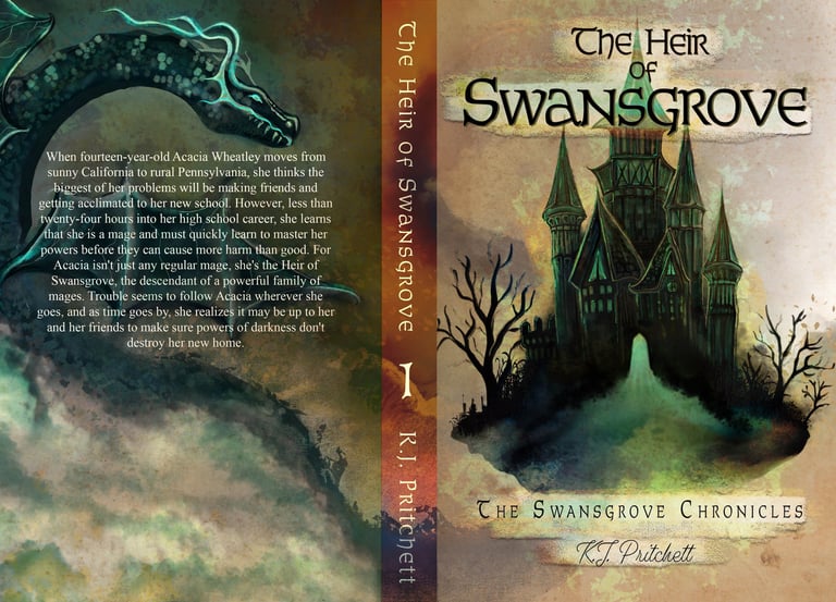 Book cover of The Heir of Swansgrove by KJ Pritchett